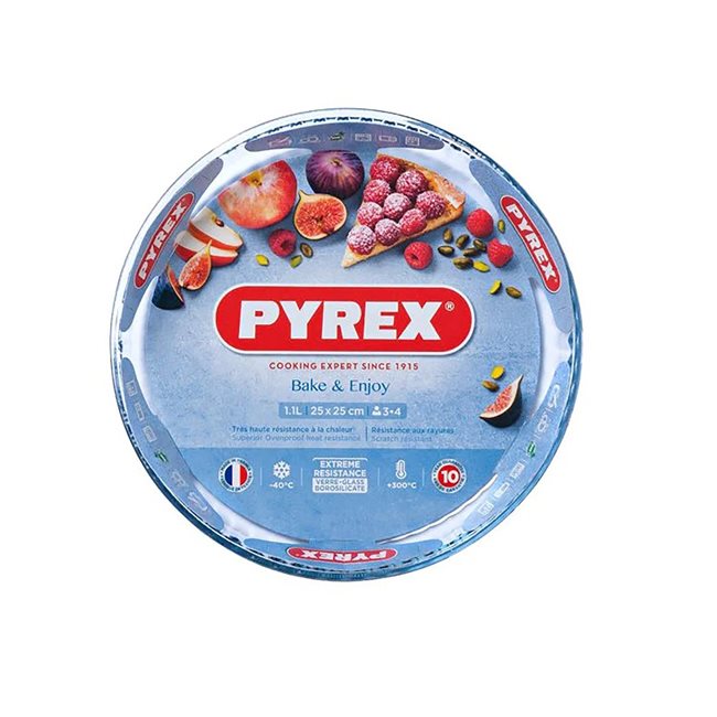 Поднос за тарта от термоустойчиво стъкло 25 см – Pyrex
