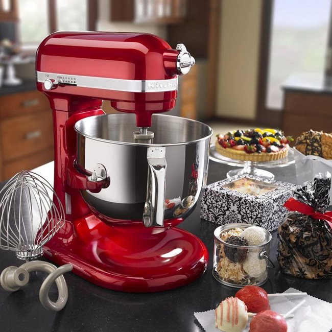 Планетарен миксер KitchenAid Artisan, Капацитет 6.9L, 500W, Ябълково червен