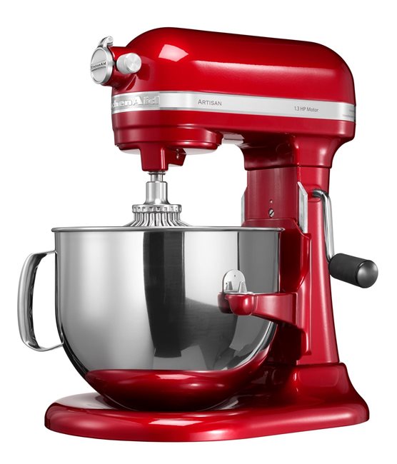 Планетарен миксер KitchenAid Artisan, Капацитет 6.9L, 500W, Ябълково червен