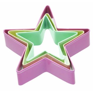 Комплект звездовидни форми за бисквити от неръждаема стомана - Kitchen Craft