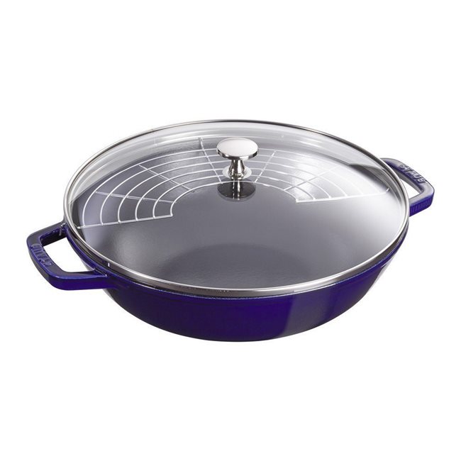 Wok 30 см, цвят "Dark Blue" - Staub