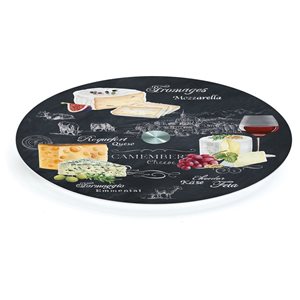 Въртящ поднос "Свят на сиренето" за сервиране на сирене, 32 см - Нуова R2S