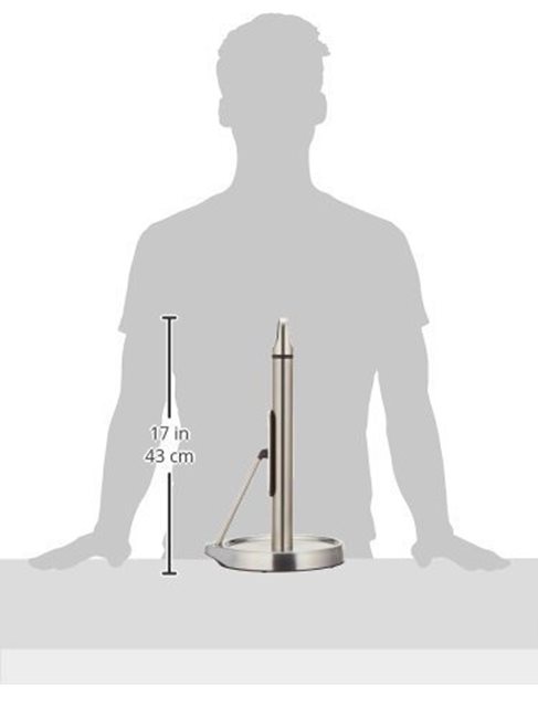Поставка за ролка за хартиени кърпи, 36,3 см, неръждаема стомана - "simplehuman"