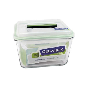 Контейнер за съхранение на храна "Handy", 3700 мл, изработен от стъкло – Glasslock