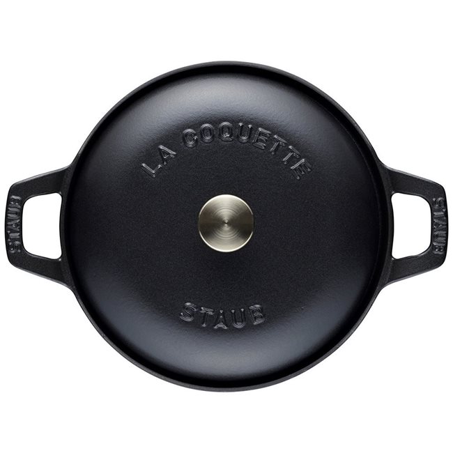 Тенджера за готвене, чугун, 20 см/2,45 л "La Coquette", Black - Staub