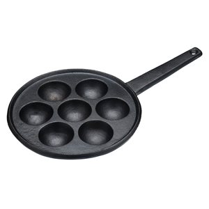 Тиган за датски палачинки, 20,5 см, от чугун - произведен от Kitchen Craft