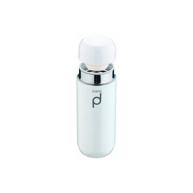 "DrinkPod" термоизолираща бутилка, неръждаема стомана, 200 мл, Бяла - Grunwerg 