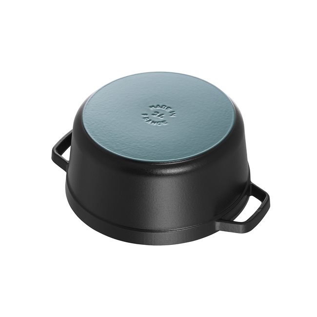 Тенджера за готвене "Cocotte", изработена от чугун, 24 см/3,8 л, Black - Staub 