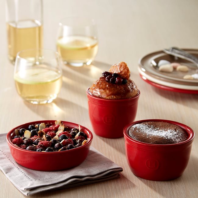 Комплект 2 купи Ramekin, керамика, 10,5 см, Burgundy - Emile Henry