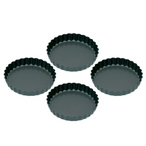Комплект от 4 мини форми за тартове с крем, 10 см - от Kitchen Craft