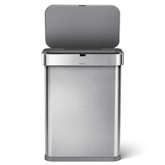 Cos de gunoi cu senzor, 58 L, inox - simplehuman