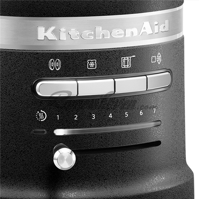 2-слот Занаятчийски тостер, 1250W, Cast Iron Black - KitchenAid