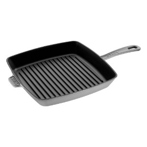 Квадратна грил тиган 30 см, Graphite Grey - Staub