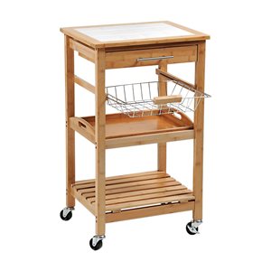 Кухненска количка, 48 x 38 x 81 см, бамбук - Kesper