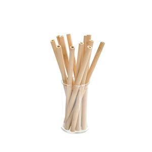 Комплект 12 бамбукови сламки, 20 см - Кеспър