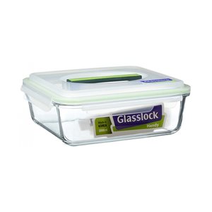 Гювеч с дръжка, гама "Handy", 2000 мл, от стъкло - Glasslock