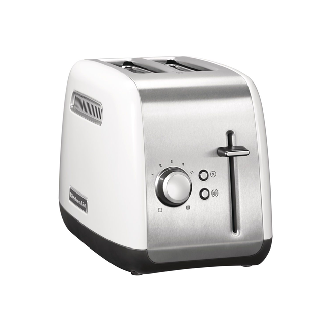 Тостер, предоставен с 2 слота и 5 нива на кафяво, 1100W, <<White>> - KitchenAid