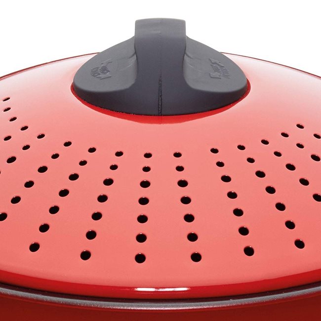 Тенджера от въглеродна стомана за варене на паста 4л, червена - от Kitchen Craft