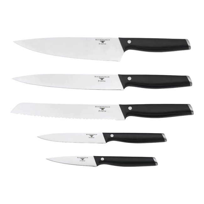 Комплект ножове, 6 части, стомана, "Rockingham Forge" - Grunwerg