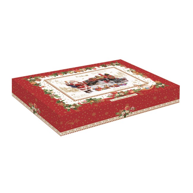 Порцеланово овално поднос, 30x20.5 см, "CHRISTMAS MEMORIES" - марка Nuova R2S