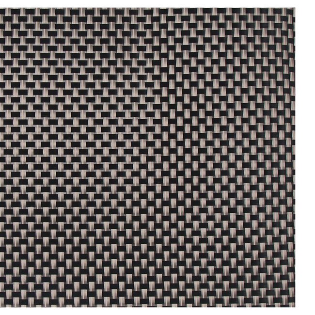 Комплект от 4 постелки за маса, 45 × 30 см, Черен