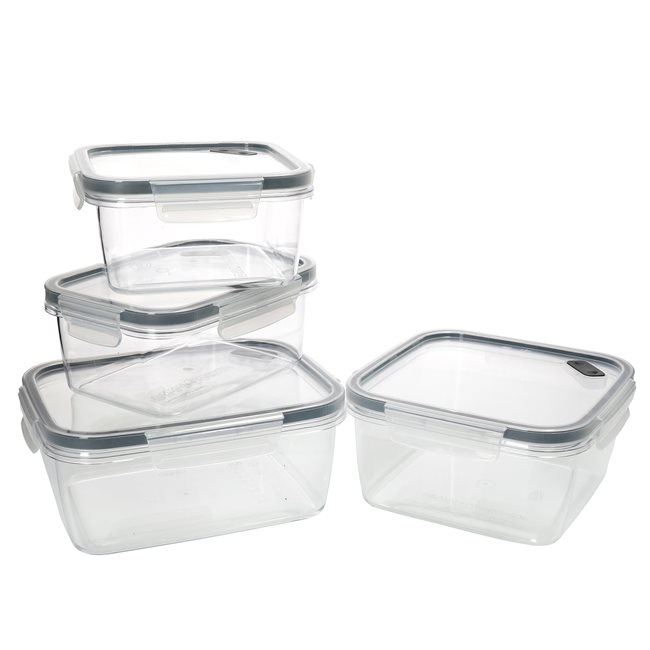 Комплект от 4 контейнера за съхранение на храна "Eco Smart Snap", "MasterClass" – Kitchen Craft