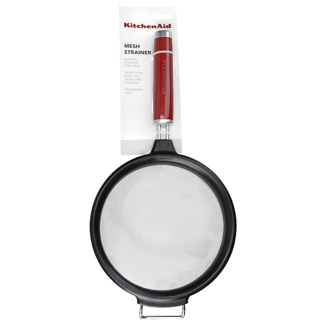 Цедка от неръждаема стомана, 18см, "Empire Red" - марка KitchenAid