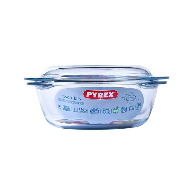 Кръгла чиния, изработена от термоустойчиво стъкло, 2.1L, "Essentials" - Pyrex