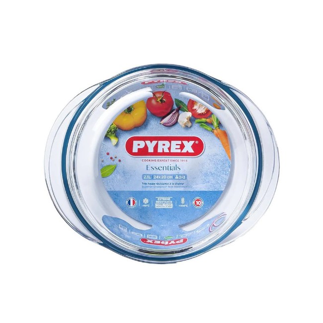 Кръгла чиния, изработена от термоустойчиво стъкло, 2.1L, "Essentials" - Pyrex