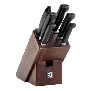 Комплект ножове от 6 части, с дървен блок за ножове, "FOUR STAR" - Zwilling