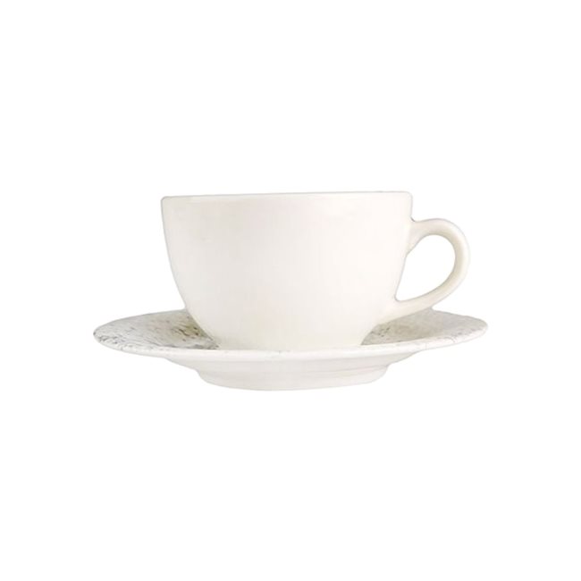 Чаша за чай с чинийка, порцелан, 215мл, "Ethos Smoky" - Порланд