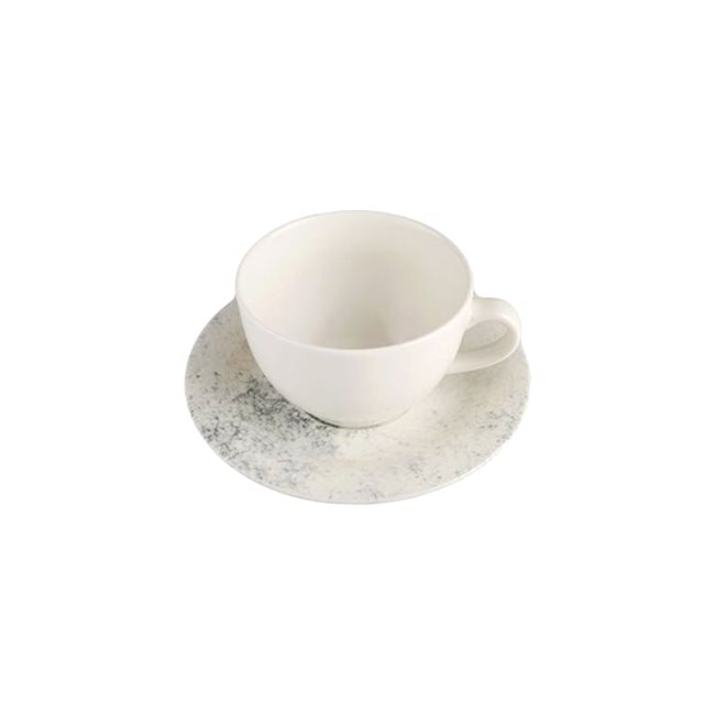 Чаша за кафе с чинийка, порцелан, 85мл, "Ethos Smoky" - Порланд