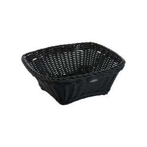 Квадратна кошница за хляб, 23 х 23 см, черна - Saleen
