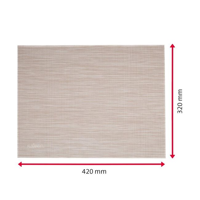 Подложка за маса, 43 x 30 см, "Uni", бежово/бяло - Saleen
