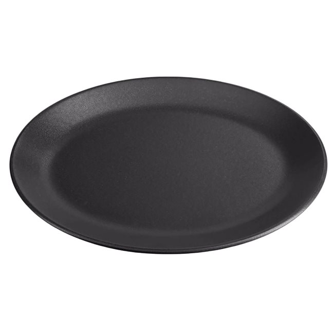 Овална чиния, порцелан, 31 см, "Сезони", черно - Порланд