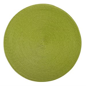 Подложка за маса с кръгла форма, 38 см, "Кръг", зелена - Saleen