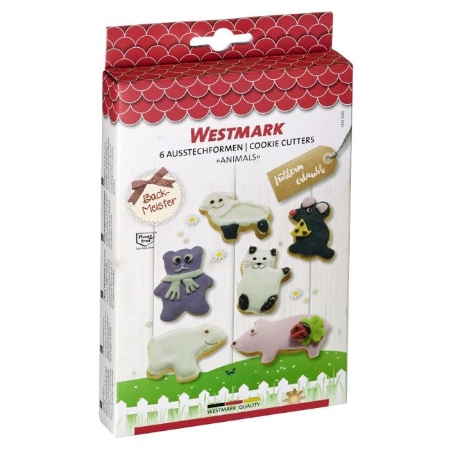 Комплект формички за сладки "Животни" от 6 части - Westmark