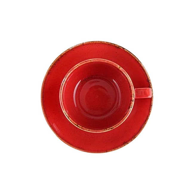 Чаша за кафе и чинийка Alumilite Seasons, 207 мл, Червен - Порланд