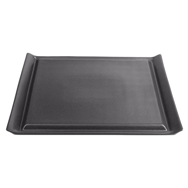 Плато за сервиране на пържола, порцелан, 32 × 26 см, черно, "Seasons" - Porland