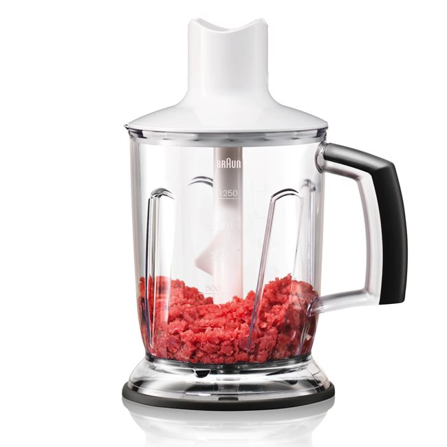 Чопър за ръчен пасатор, MQ 40, 1.25л, бял - Braun