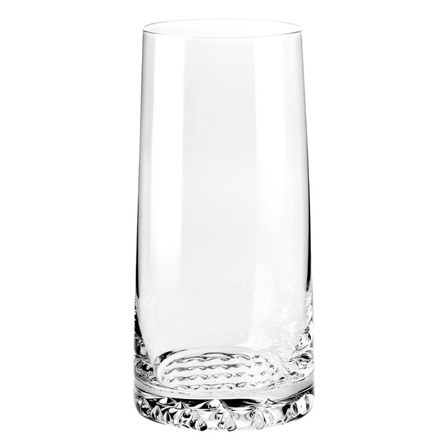 Комплект високи чаши от 6 части, кристално стъкло, 350мл, "Fjord" - Krosno