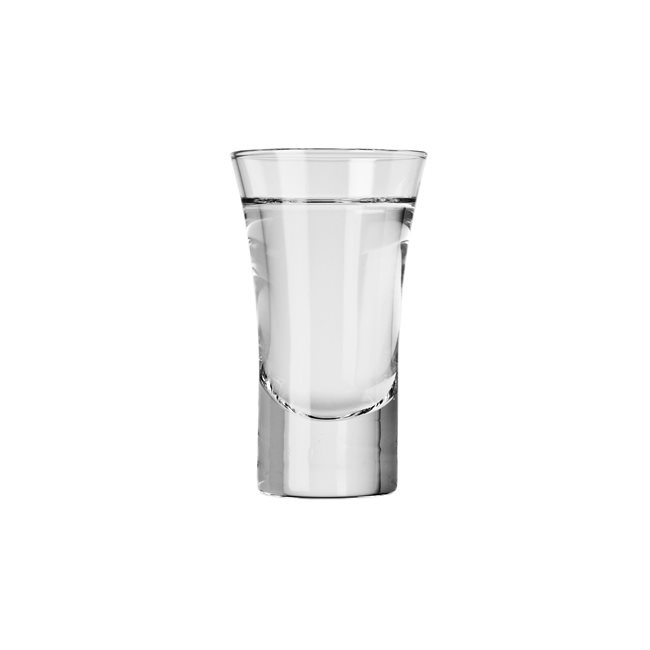 Комплект чаши за водка 6 части, изработени от стъкло, 45 мл, "Shot" - Krosno
