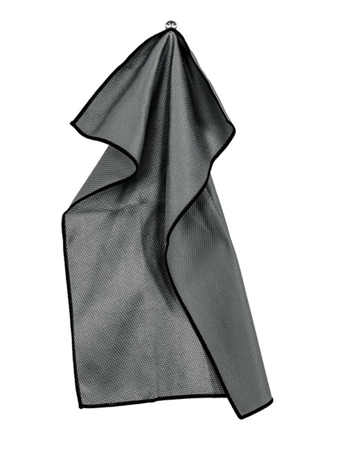 Микрофибърна кърпа за сушене на чаши, 40 × 60 см, "Essential", Grey - Tiseco