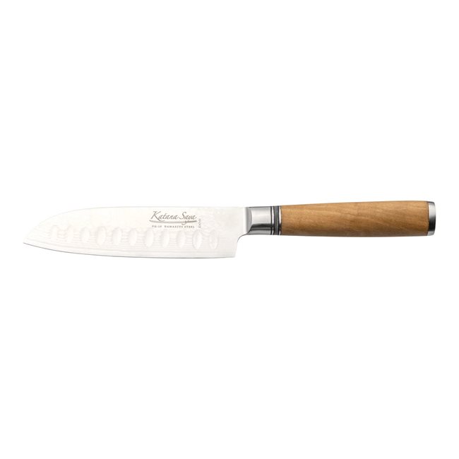 Нож Santoku, стомана, 12 см, "Katana Saya" - Grunwerg