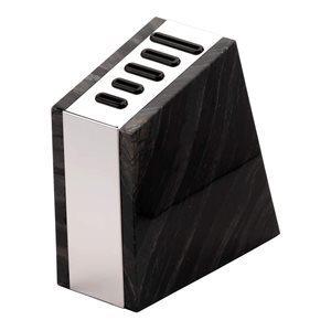 Поставка за нож, 5 места, мрамор, "Rockingham Forge", черна - Grunwerg