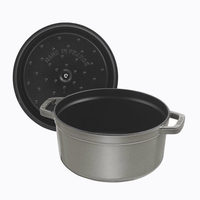 Чугунена тенджера Cocotte, 26 см/5,2 л, Graphite Grey - Staub