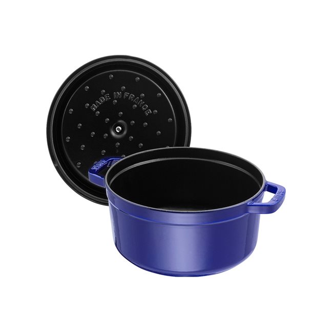 Чугунен съд за готвене Овал Cocotte, 22 см/2,6 л, Dark Blue - Staub