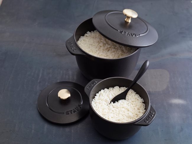 Тенджера за готвене на кокот за ориз 16 см/1,75 л, Black - Staub