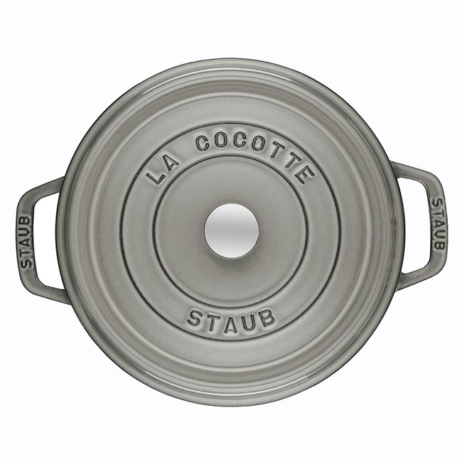 Кокотен съд за готвене от чугун 34 см/12,6 л, Graphite Grey - Staub