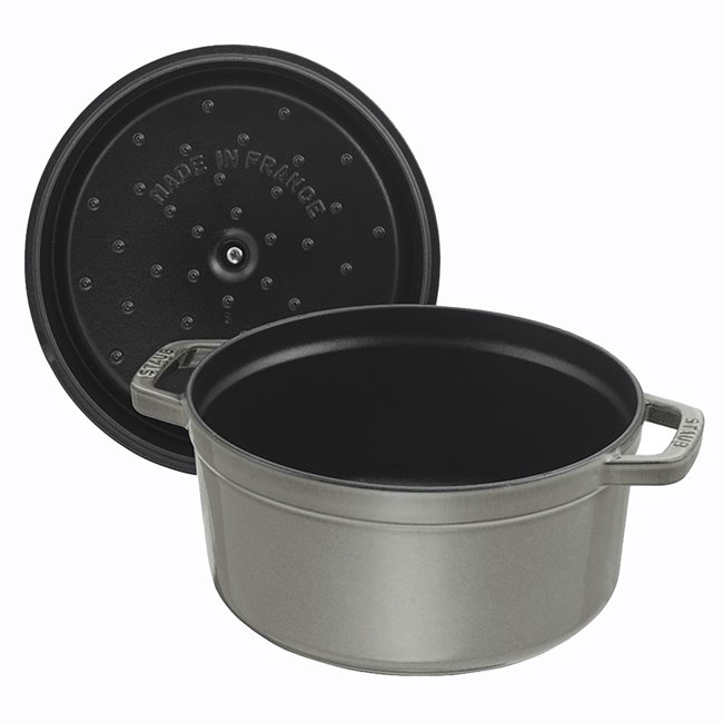 Кокотен съд за готвене от чугун 34 см/12,6 л, Graphite Grey - Staub